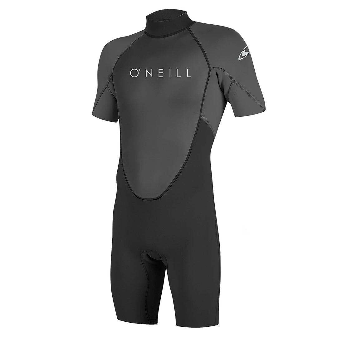 O'Neill Men's Reactor II Back Zip Short Sleeve Spring 2 Wetsuit #color_black