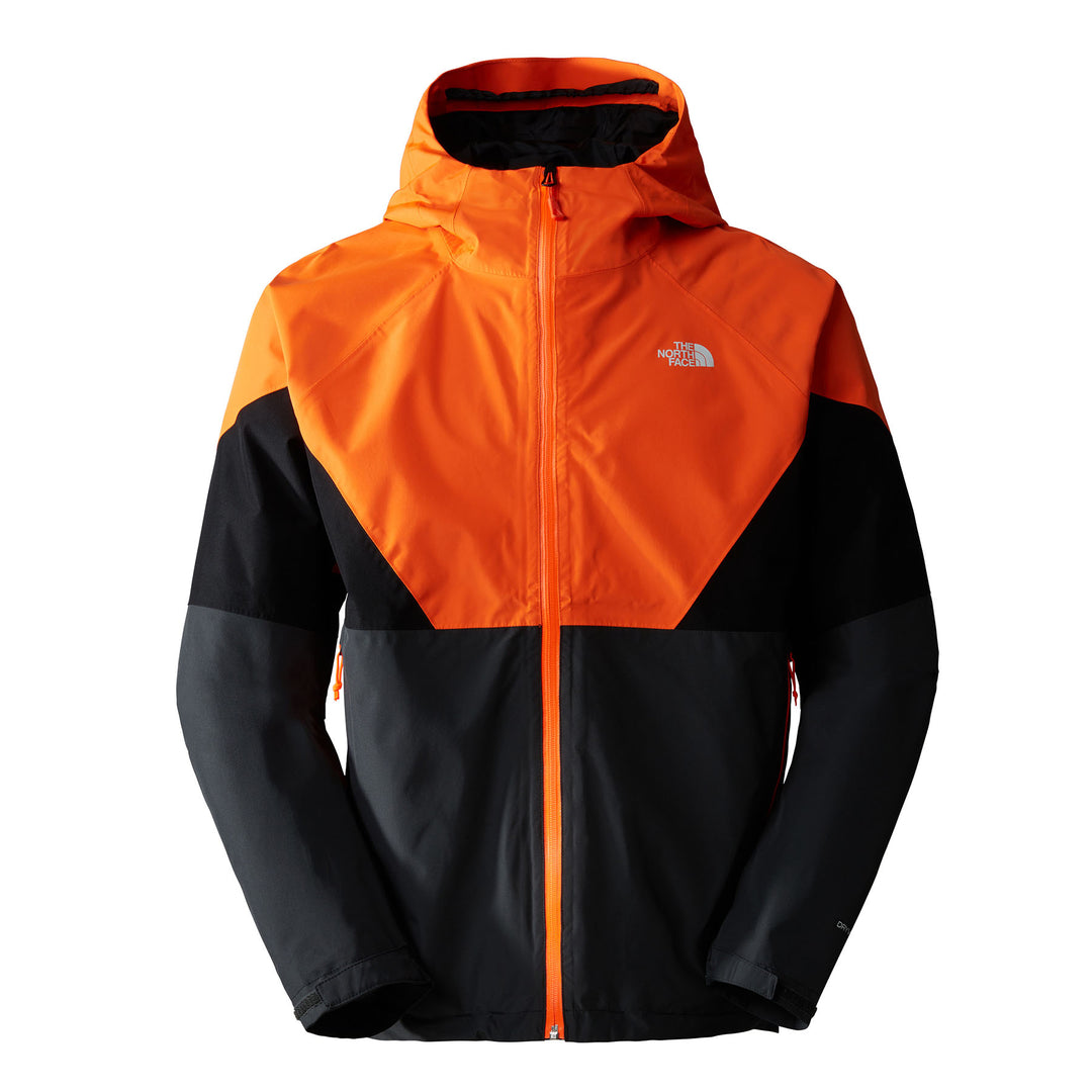 The North Face Men's Lightning Jacket #color_asphalt-grey-shocking-orange-tnf-black