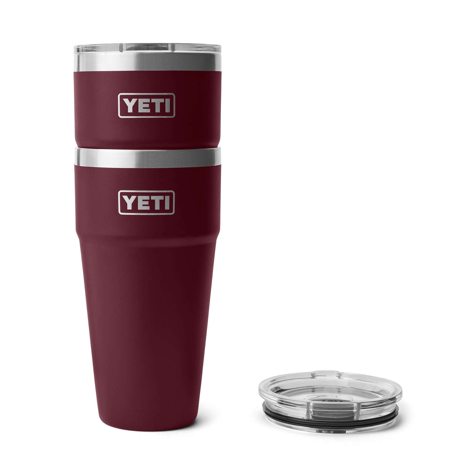 YETI Rambler 30 oz (887 ml) Stackable Cup Wetlands Brown-Wild Vine Red #- 53 Degrees North 