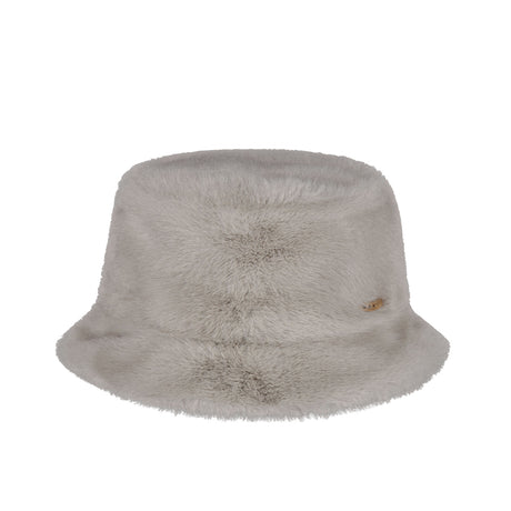 Barts Women's Bretia Faux Fur Bucket Hat Black-Grey #- 53 Degrees North 