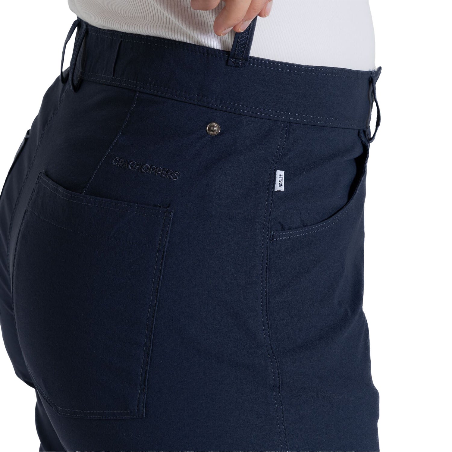 Craghoppers Women's Nosilife Milla Trousers Blue Navy / X-Small / Regular-Blue Navy / Small / Regular-Blue Navy / Medium / Regular-Blue Navy / Large / Regular-Blue Navy / X-Large / Regular - 53 Degrees North 