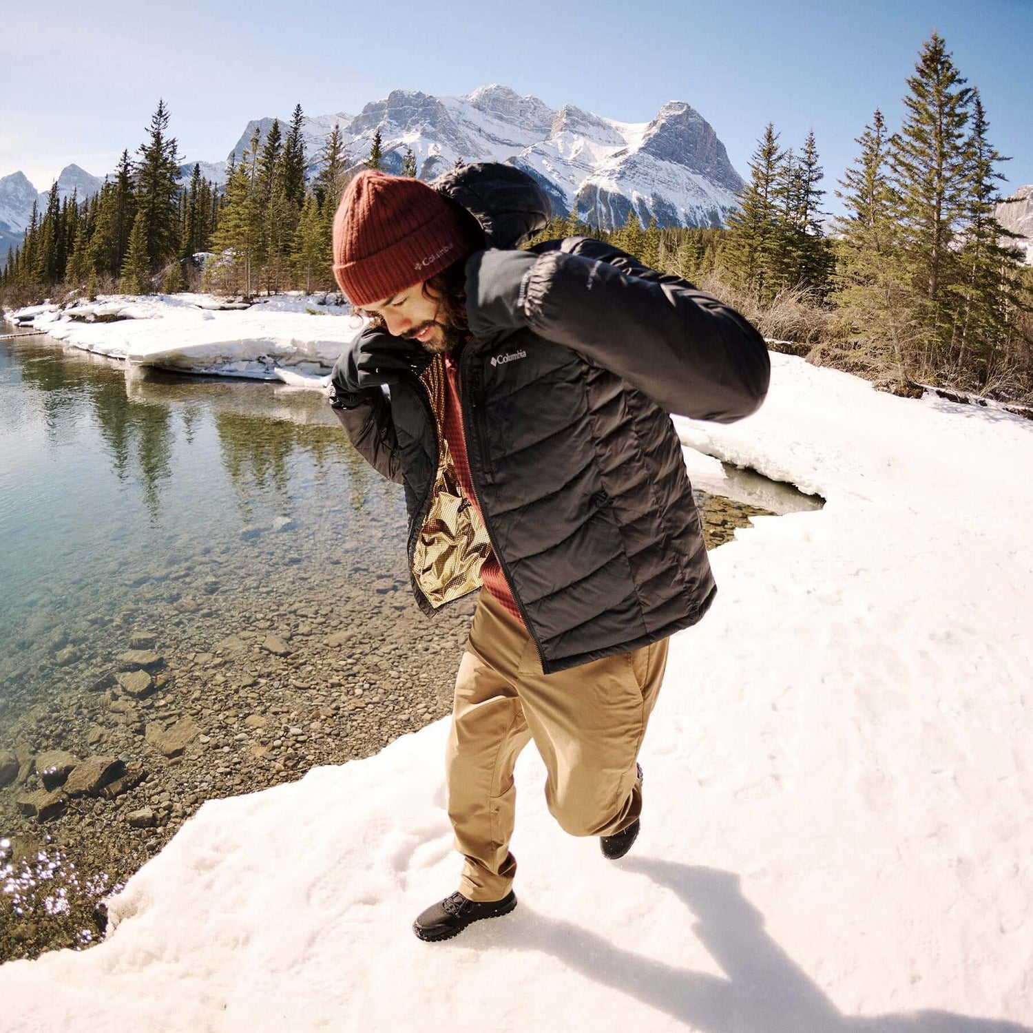 Columbia Men's Labyrinth Loop II Insulated Hooded Jacket Black / Small-Black / Medium-Black / Large-Black / X-Large-Black / XX-Large #- 53 Degrees North 