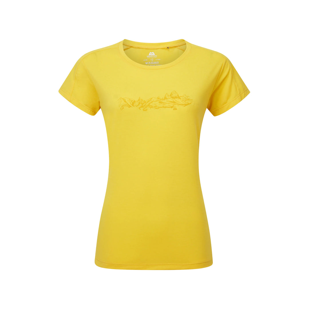 Mountain Equipment Women's Headpoint Skyline Techincal T-shirt #color_lemon