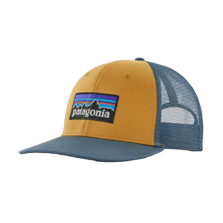 Patagonia P-6 Logo Trucker Hat #color_pufferfish-gold