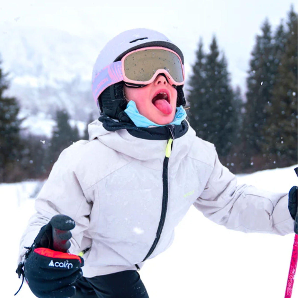 Salomon Lumi Access Ski Goggles Tropical Peach/Flash-Black/Tonic Orange #- 53 Degrees North 