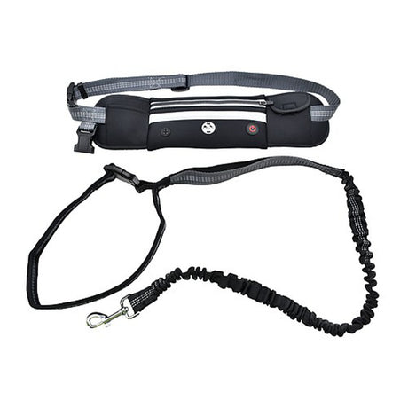 Six Peaks LED Dog Lead Running Belt Black #- 53 Degrees North 