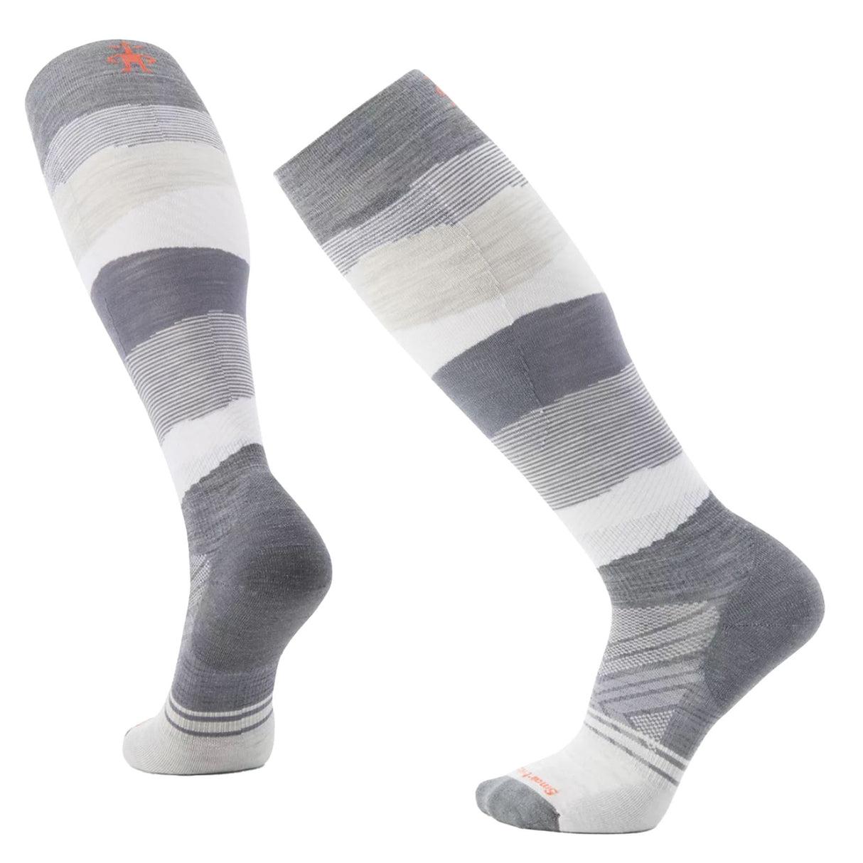 Smartwool Men's Ski Targeted Cushion Pattern Over The Calf Socks Charcoal / Large-Medium Grey / Medium-Medium Grey / Large-Medium Grey / X-Large #- 53 Degrees North 