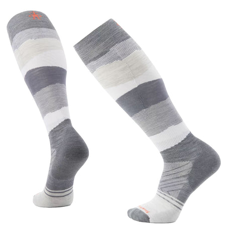 Smartwool Men's Ski Targeted Cushion Pattern Over The Calf Socks Charcoal / Large-Medium Grey / Medium-Medium Grey / Large-Medium Grey / X-Large #- 53 Degrees North 