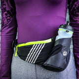 Six Peaks Running Waist Belt With Bottle Holder Black/Fluo Yellow #- 53 Degrees North 