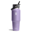 Hydro Flask 32oz Wide Mouth Travel Bottle with Straw Cap Moonshadow-Trillium-Black-Indigo #- 53 Degrees North 