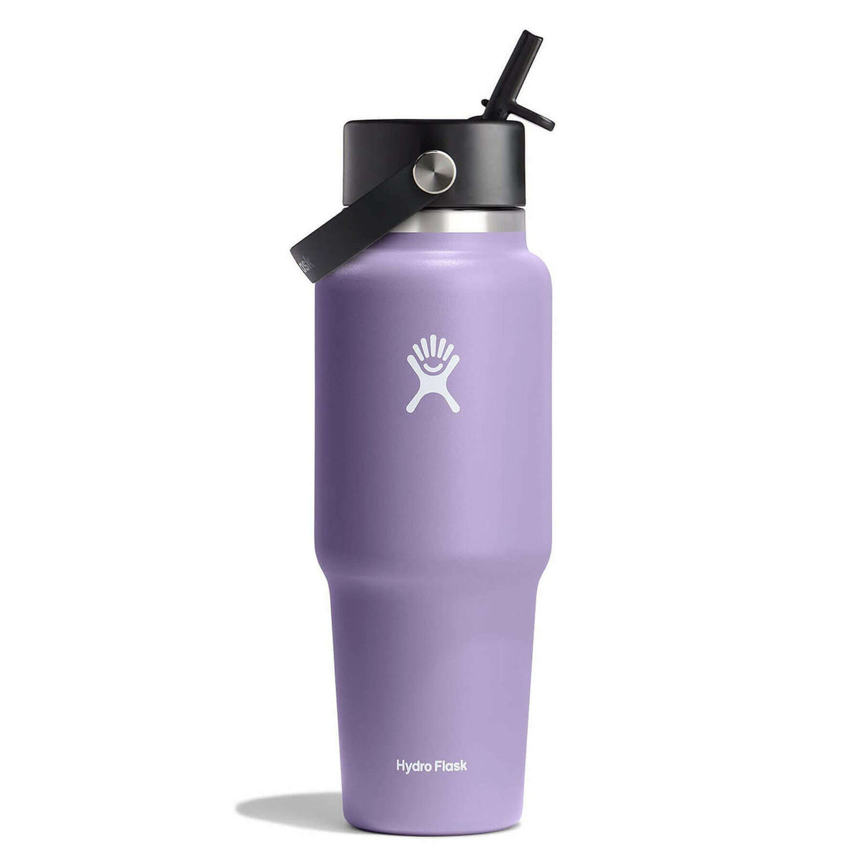 Hydro Flask 32oz Wide Mouth Travel Bottle with Straw Cap Moonshadow-Trillium-Black-Indigo #- 53 Degrees North 