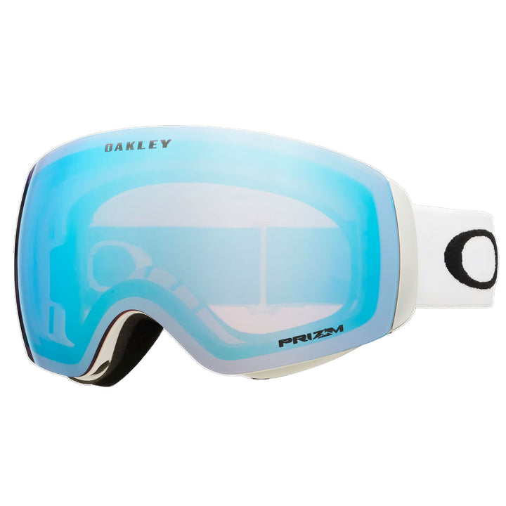 Oakley Flight Deck M Ski Goggles #color_matte-white-prizm-snow-sapphire-irid