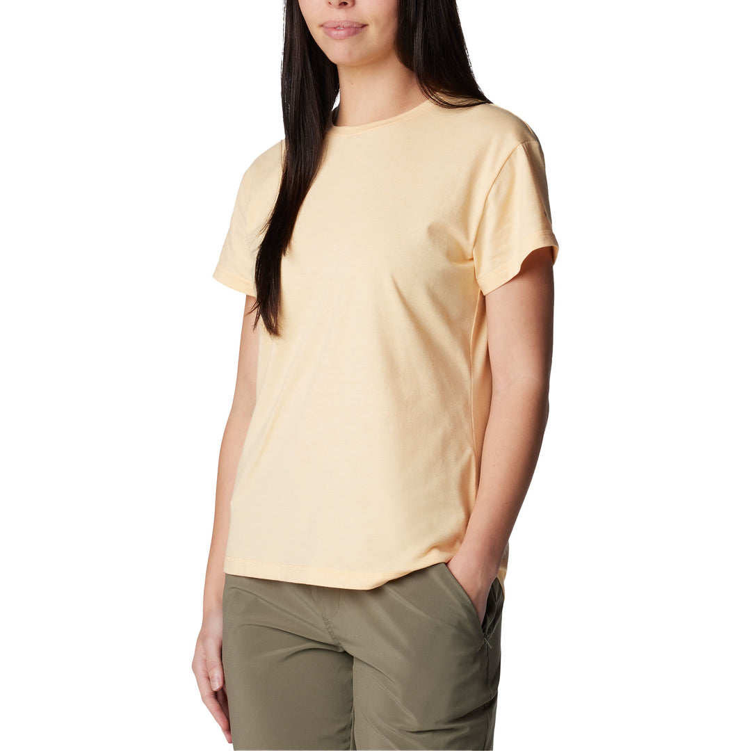Columbia Women's Sun Trek Short Sleeve T-shirt #color_sunkissed-heather