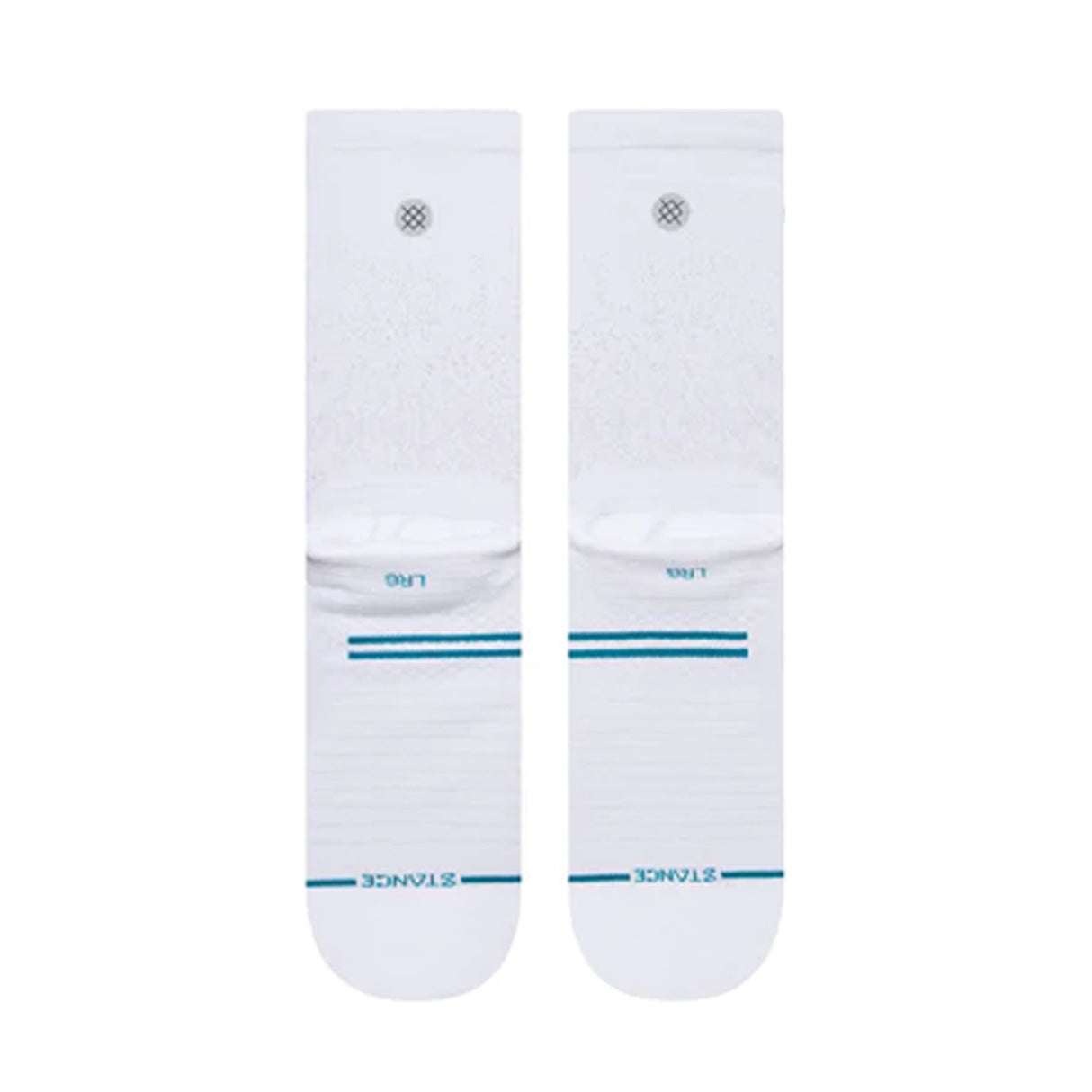 Stance Run Light Crew Socks White / Medium (UK 5.5-8)-White / Large (UK 8.5-11.5) #- 53 Degrees North 