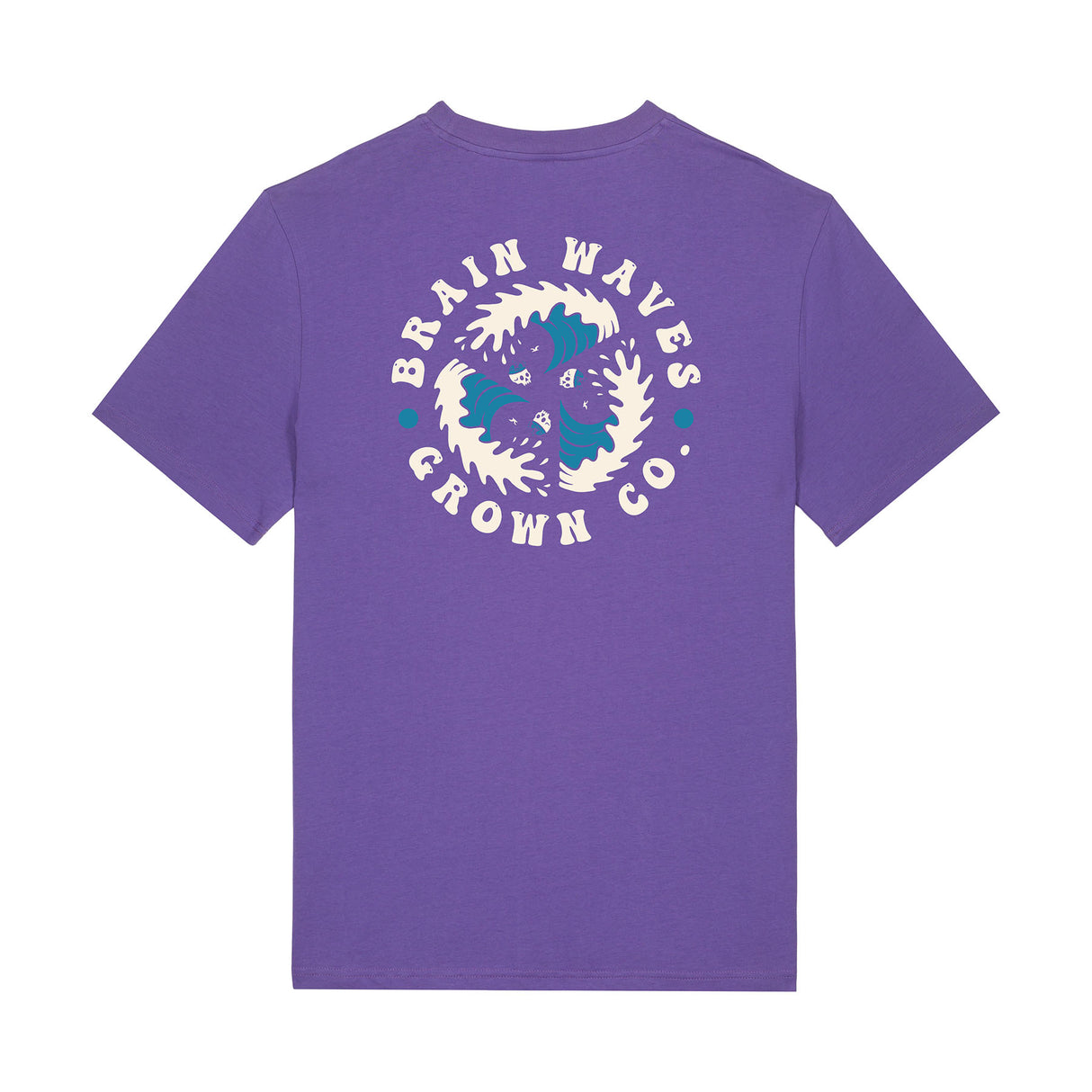 Grown Men's Brain Waves T-Shirt Purple Haze / Small-Purple Haze / Medium-Purple Haze / Large-Purple Haze / X-Large-Yellow / Small #- 53 Degrees North 
