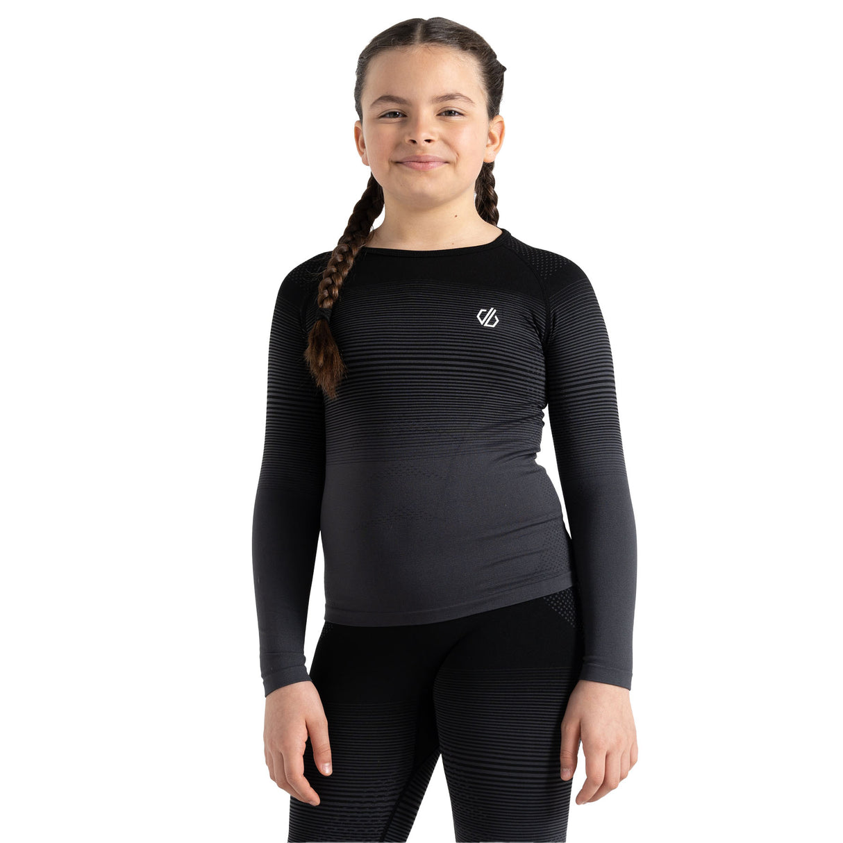 Dare 2b Kids' In The Zone Ski Baselayer Set Black Gradient / Small-Black Gradient / Medium-Black Gradient / Large-Black / Small-Black / Medium #- 53 Degrees North 