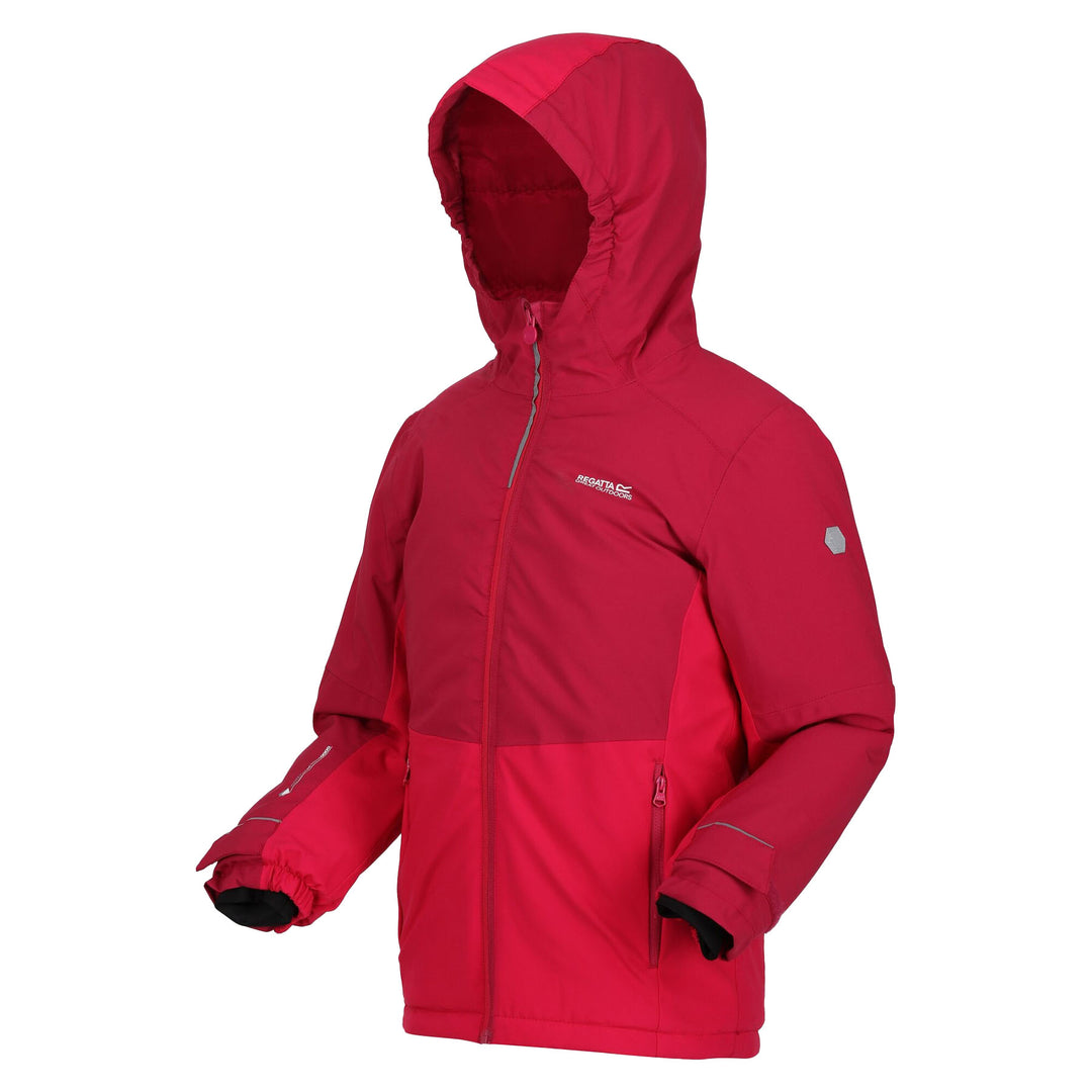 Regatta Kids' Highton Padded Waterproof Jacket III #color_berry-pink-pink-potion