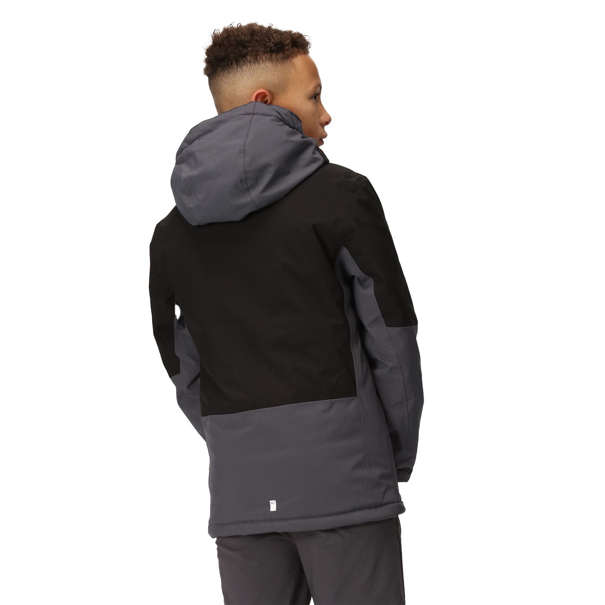 Regatta Kids Kids' Jr Highton Padded III Jacket Black/Seal Grey / Age 3-4-Black/Seal Grey / Age 5-6-Black/Seal Grey / Age 7-8-Black/Seal Grey / Age 9-10-Black/Seal Grey / Age 11-12 #- 53 Degrees North 