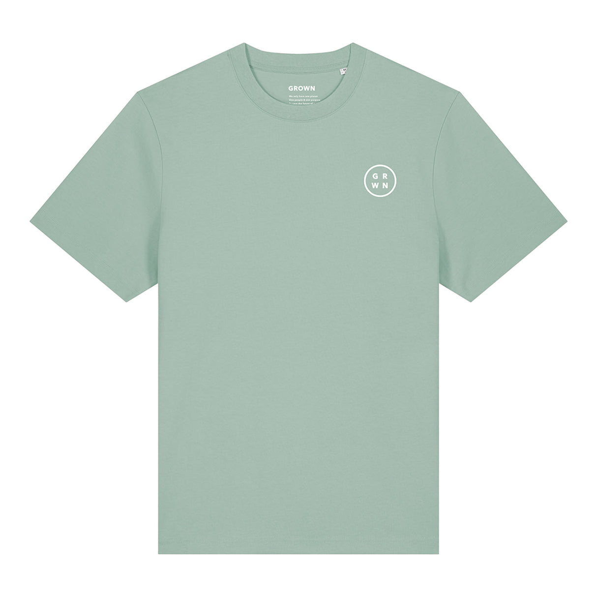 Grown Men's Rolling Slow T-Shirt Aloe / Small-Aloe / Medium-Aloe / Large-Aloe / X-Large-Black / Small #- 53 Degrees North 