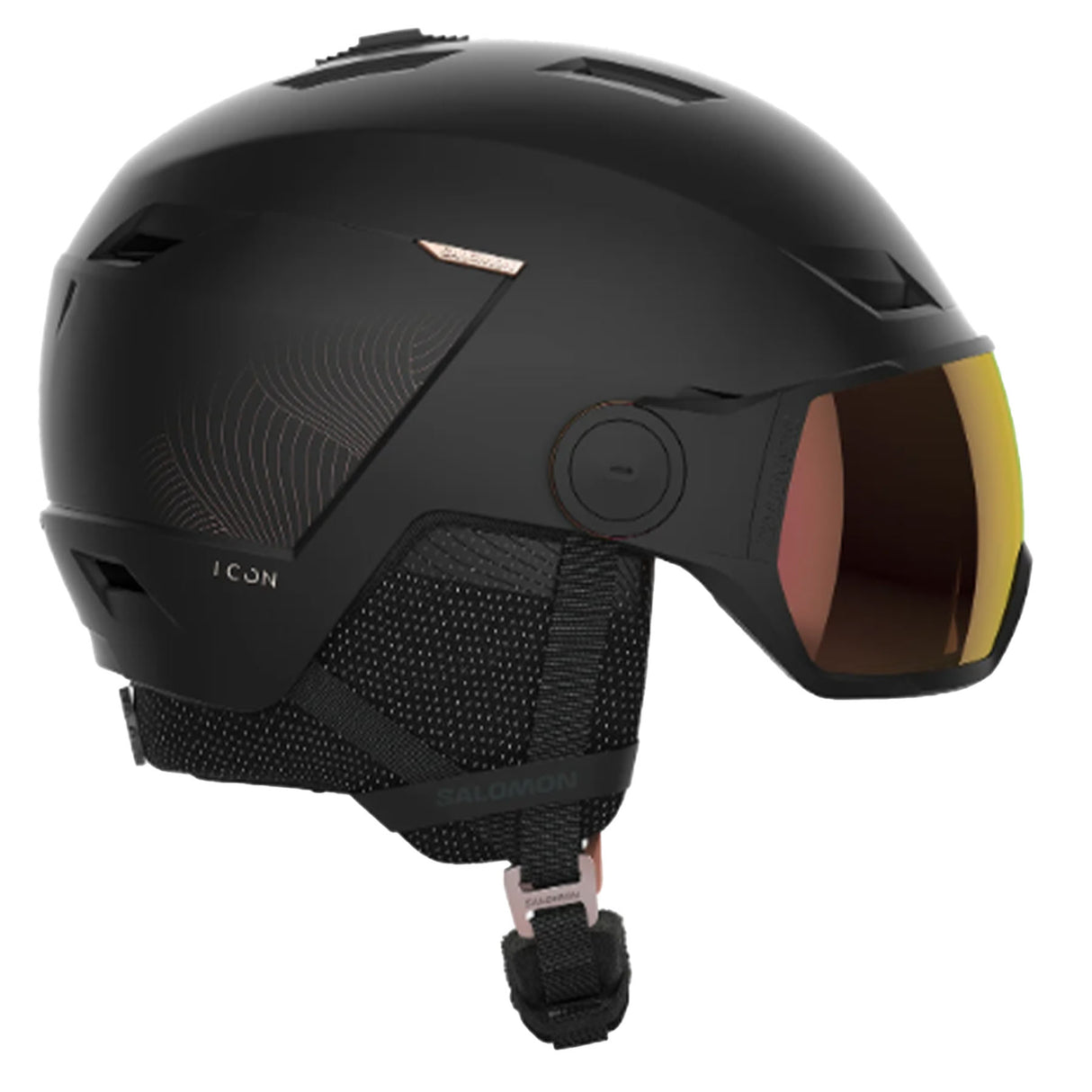 Salomon Women's Icon LT Visor Black / Small-Black / Medium-Rainy Day / Small-Rainy Day / Medium-Black/Pink Gold (Photochromatic Poppy Red) / Small #- 53 Degrees North 