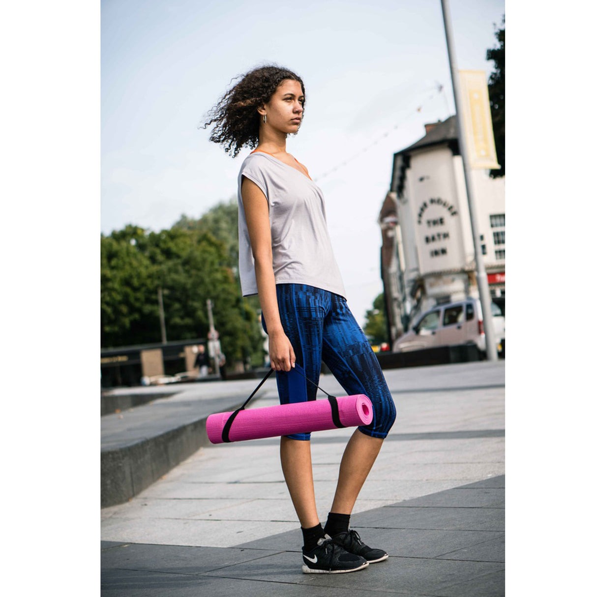 Urban Fitness 4mm Yoga Mat Blue-Pink #- 53 Degrees North 