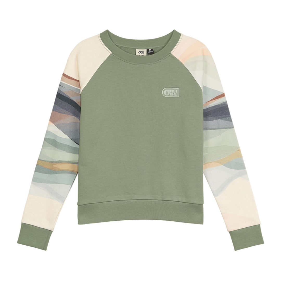 Picture Women's Blayr Crew #color_green-spray
