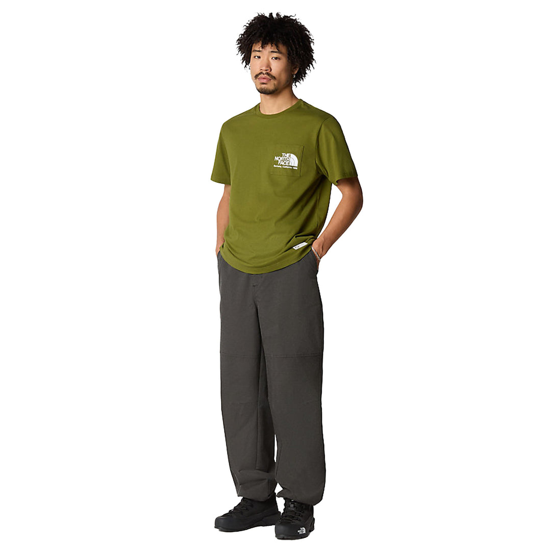 The North Face Men's Berkeley California Pocket Short Sleeve T-shirt  #color_forest-olive