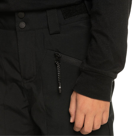 Quiksilver Boys' Estate Ski Trousers True Black / Age 7-8-True Black / Age 9-10-True Black / Age 11-12-True Black / Age 13-14-True Black / Age 15-16 #- 53 Degrees North 