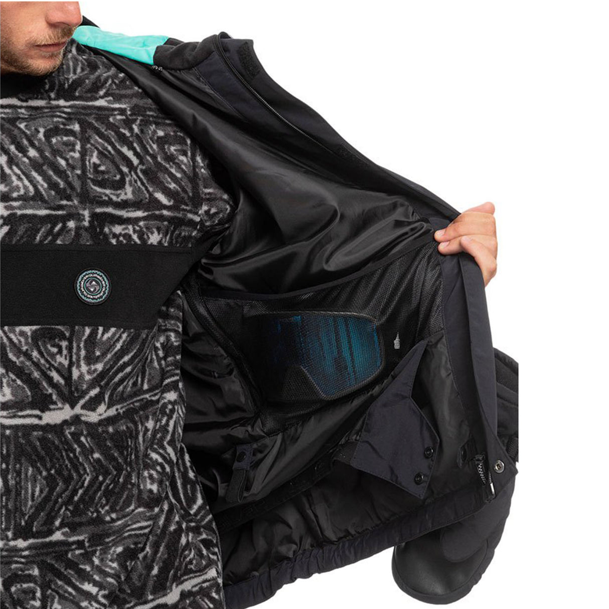 Quiksilver Men's Radicalo Ski Jacket True Black / Small-True Black / Medium-True Black / Large-True Black / X-Large #- 53 Degrees North 