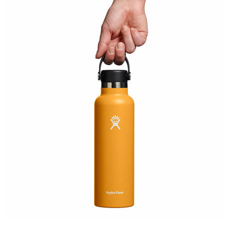 Hydro Flask 21 oz (621 ml) Standard Mouth Bottle Black-Moonshadow-Fossil-Cascade #- 53 Degrees North 