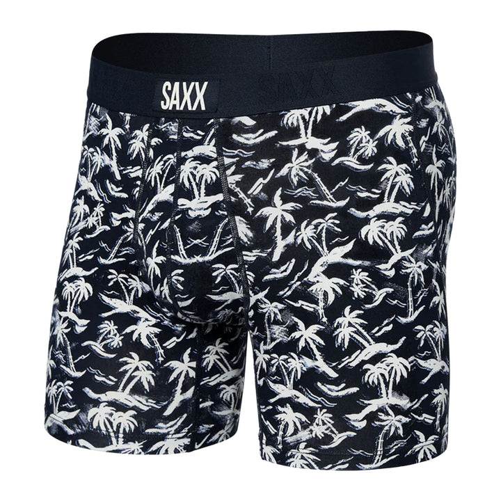 Saxx Men's Vibe Super Soft Boxer Briefs #color_castaway-dark-ink
