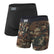 SAXX Men's Vibe Boxer Briefs - 2 Pack Black/Grey / Small-Black/Grey / Medium-Black/Grey / Large-Black/Grey / X-Large-Black/Wood Camo / Small #- 53 Degrees North 