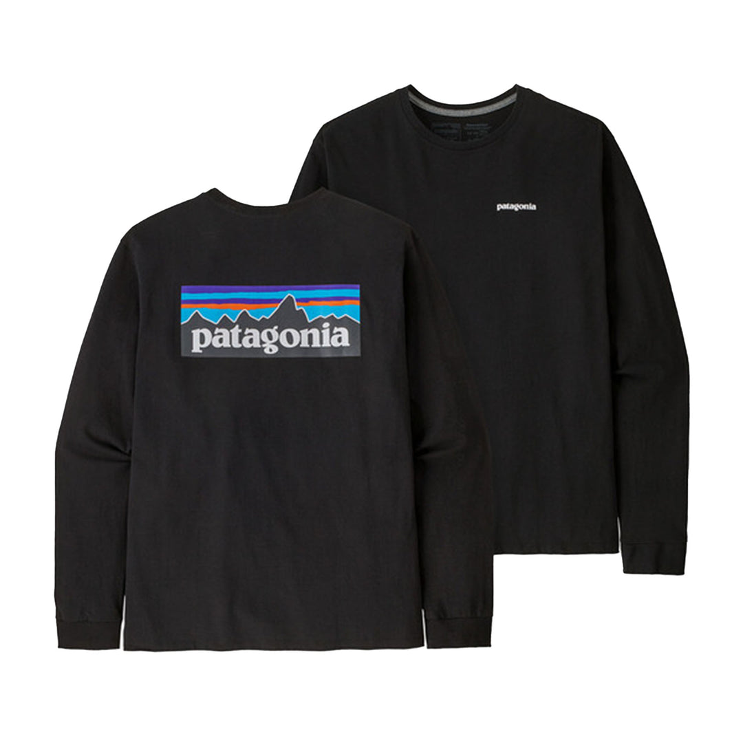 Patagonia Men's L/S P-6 Logo Responsibili-Tee #color_black