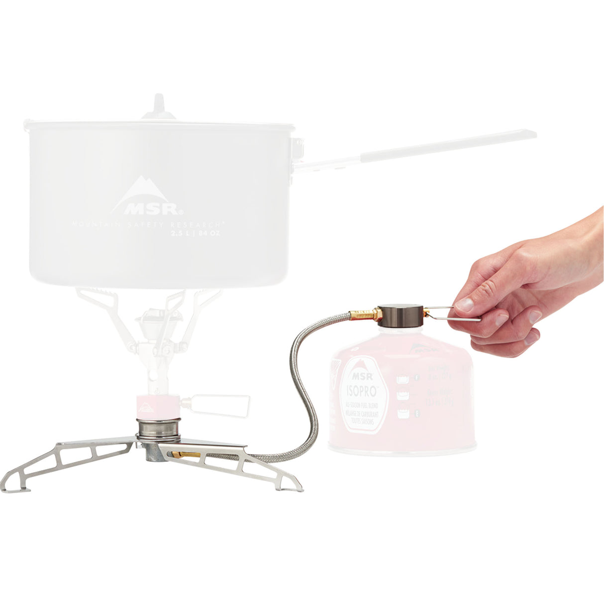 MSR LowDown Remote Stove Adapter Default Title #- 53 Degrees North 