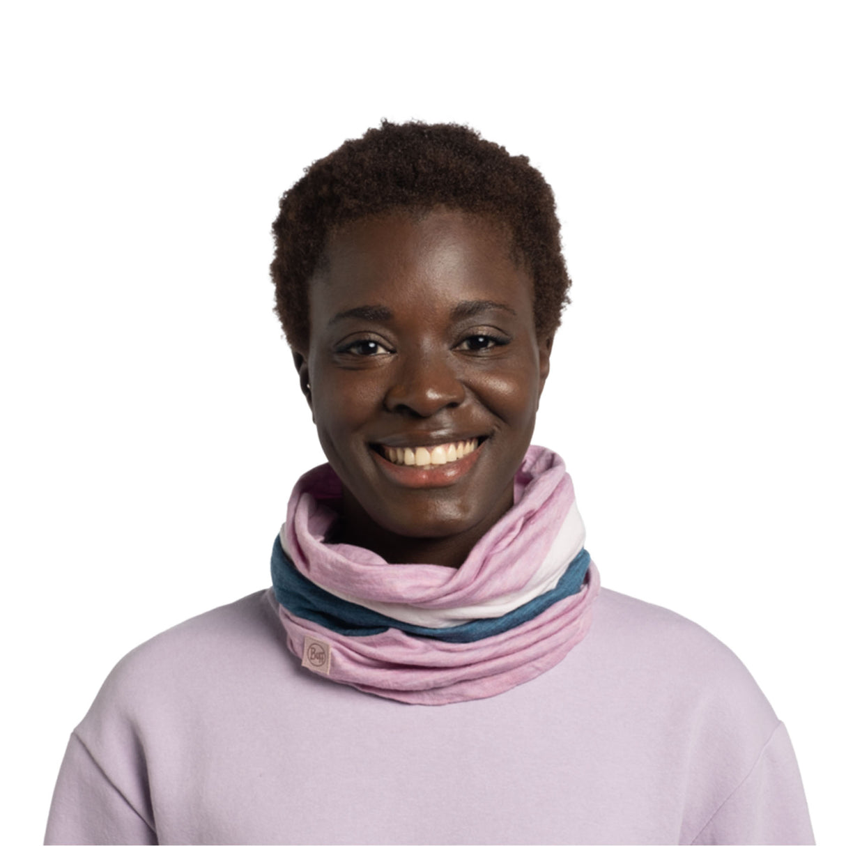 BUFF Merino Move Neckwear Sienna-Denim-Camelia #- 53 Degrees North 