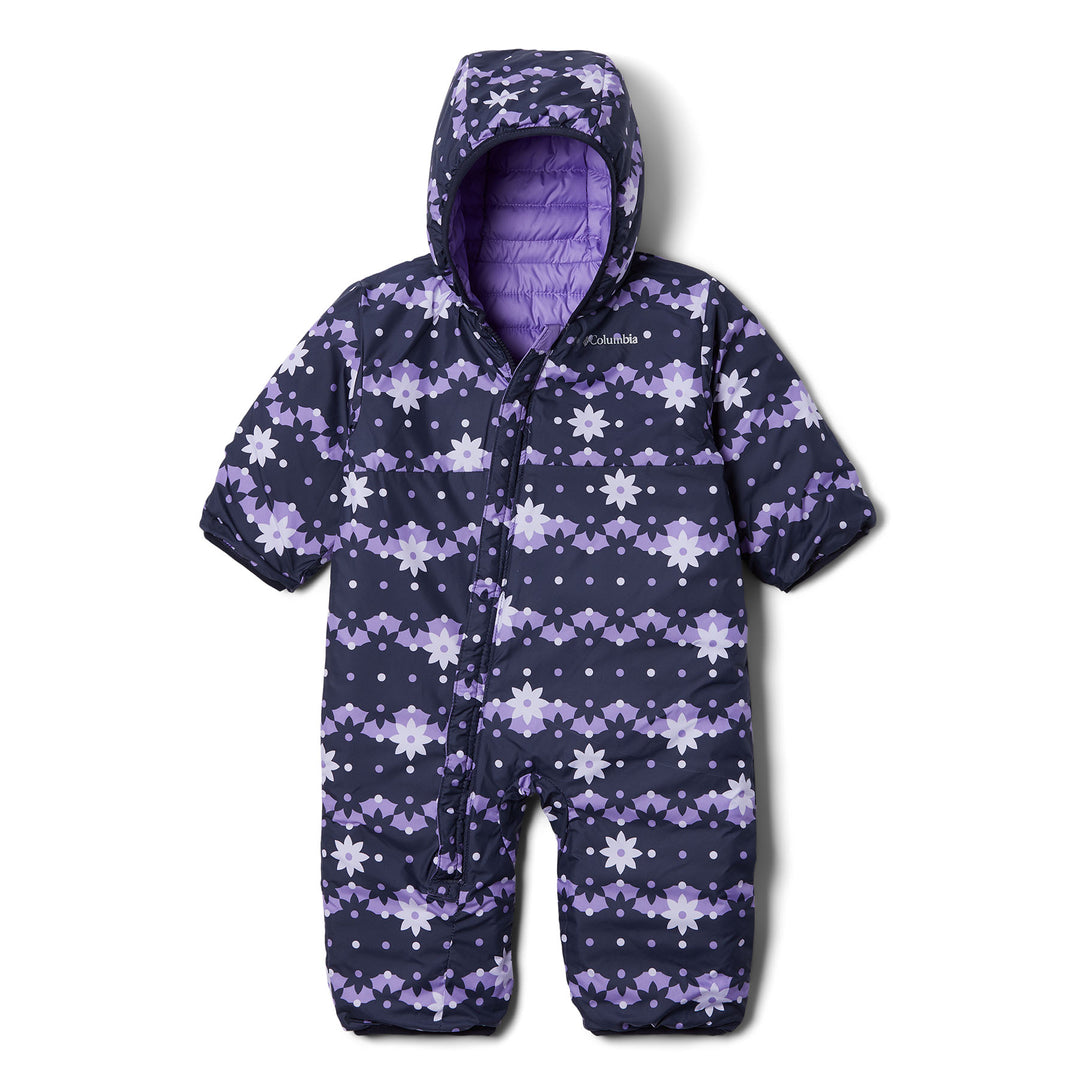 Columbia Infant Powder Lite Insulated Reversible Bunting Snow Suit #color_nocturnal-paisley-purple-gumdrop