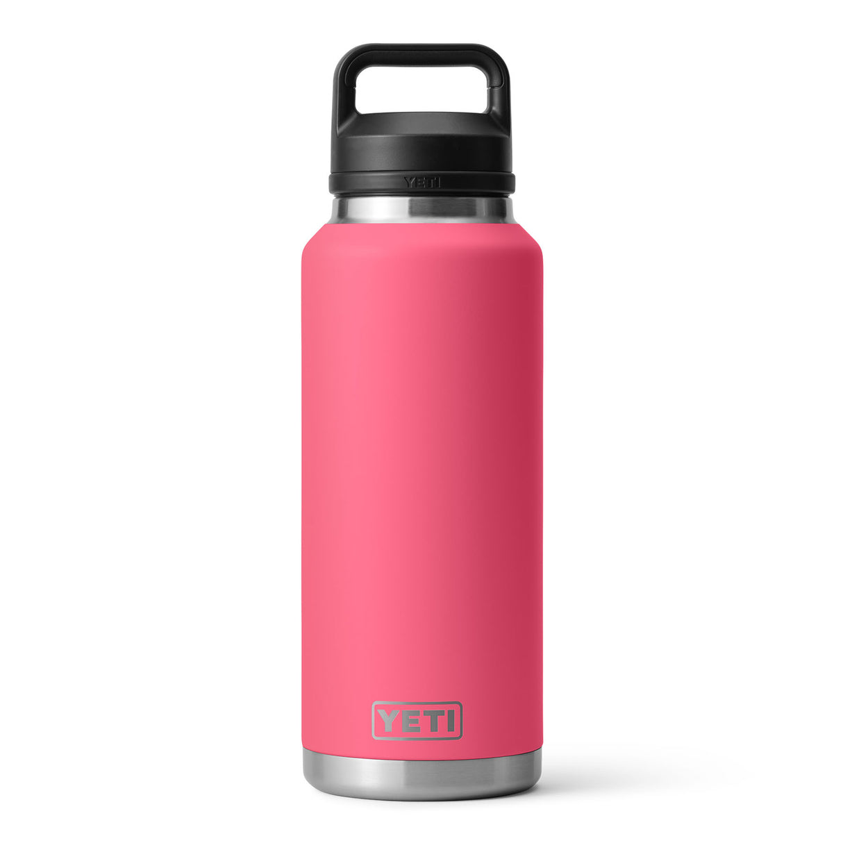 YETI Rambler 46 oz (1.4 L) Bottle with Chug Cap Black Forest Green-Tropical Pink-Rescue Red-Navy #- 53 Degrees North 