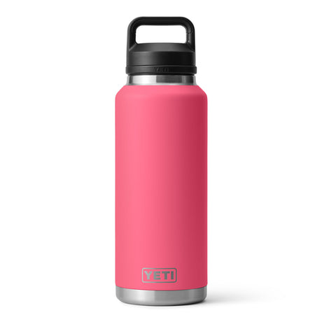 YETI Rambler 46 oz (1.4 L) Bottle with Chug Cap Black Forest Green-Tropical Pink-Rescue Red-Navy #- 53 Degrees North 