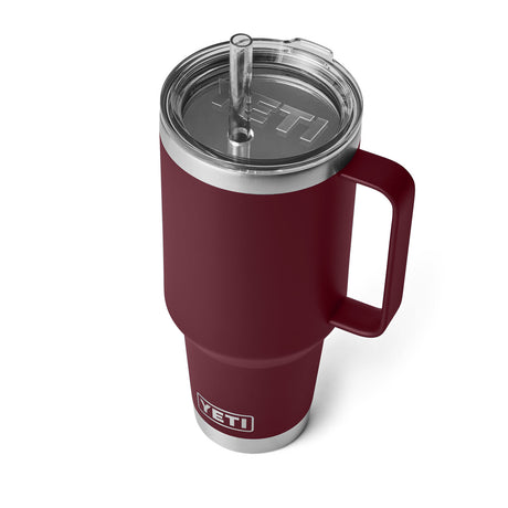 YETI Rambler 42oz (1242 ml) Straw Mug Black Forest Green-Tropical Pink-Big Sky Blue-Moonstone/Red Quartz-Sandstone Pink #- 53 Degrees North 