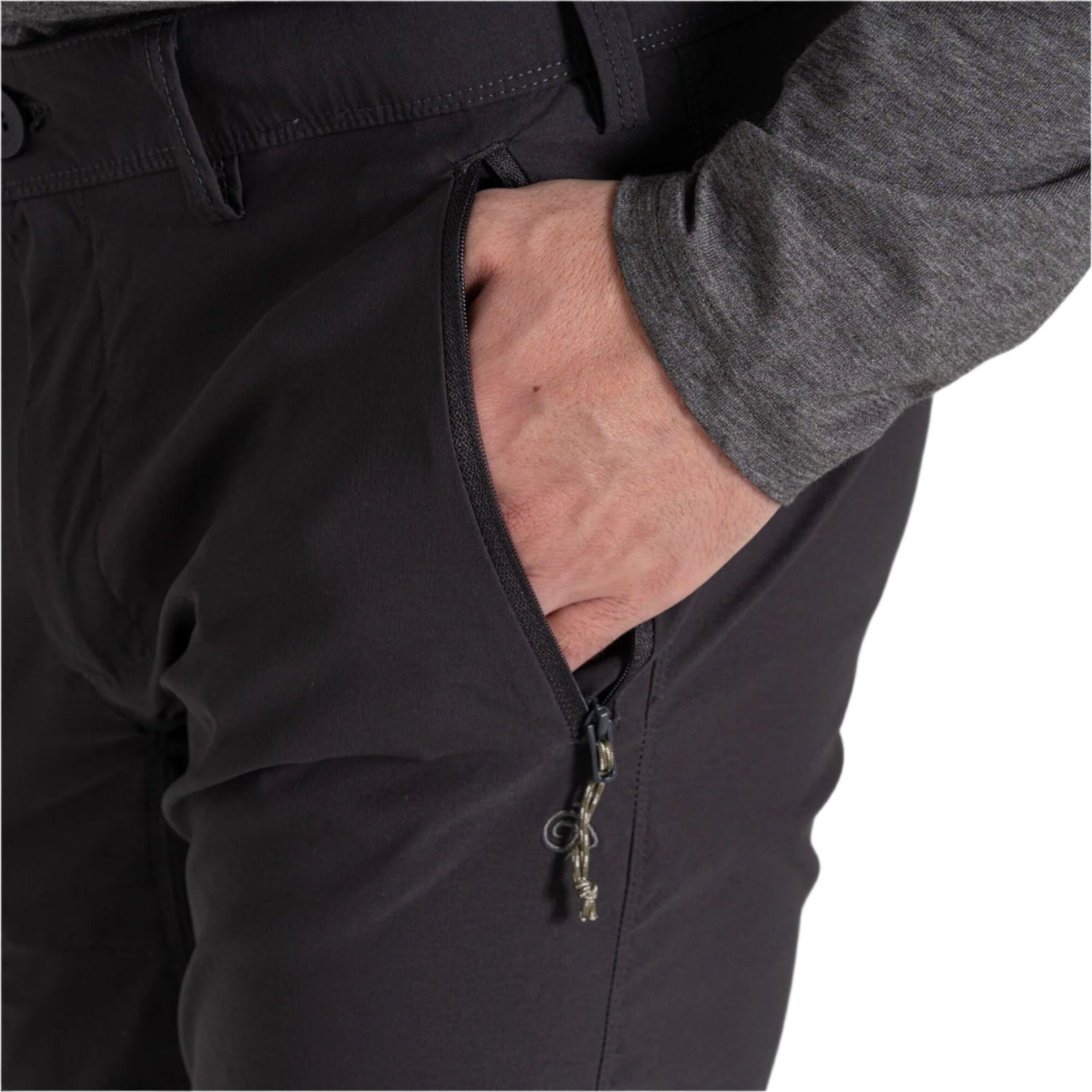 Craghoppers Men's Nosilife Pro III Trousers Black Pepper / Small / Regular-Black Pepper / Medium / Regular-Black Pepper / Large / Regular-Black Pepper / X-Large / Regular-Black Pepper / XX-Large / Regular #- 53 Degrees North 