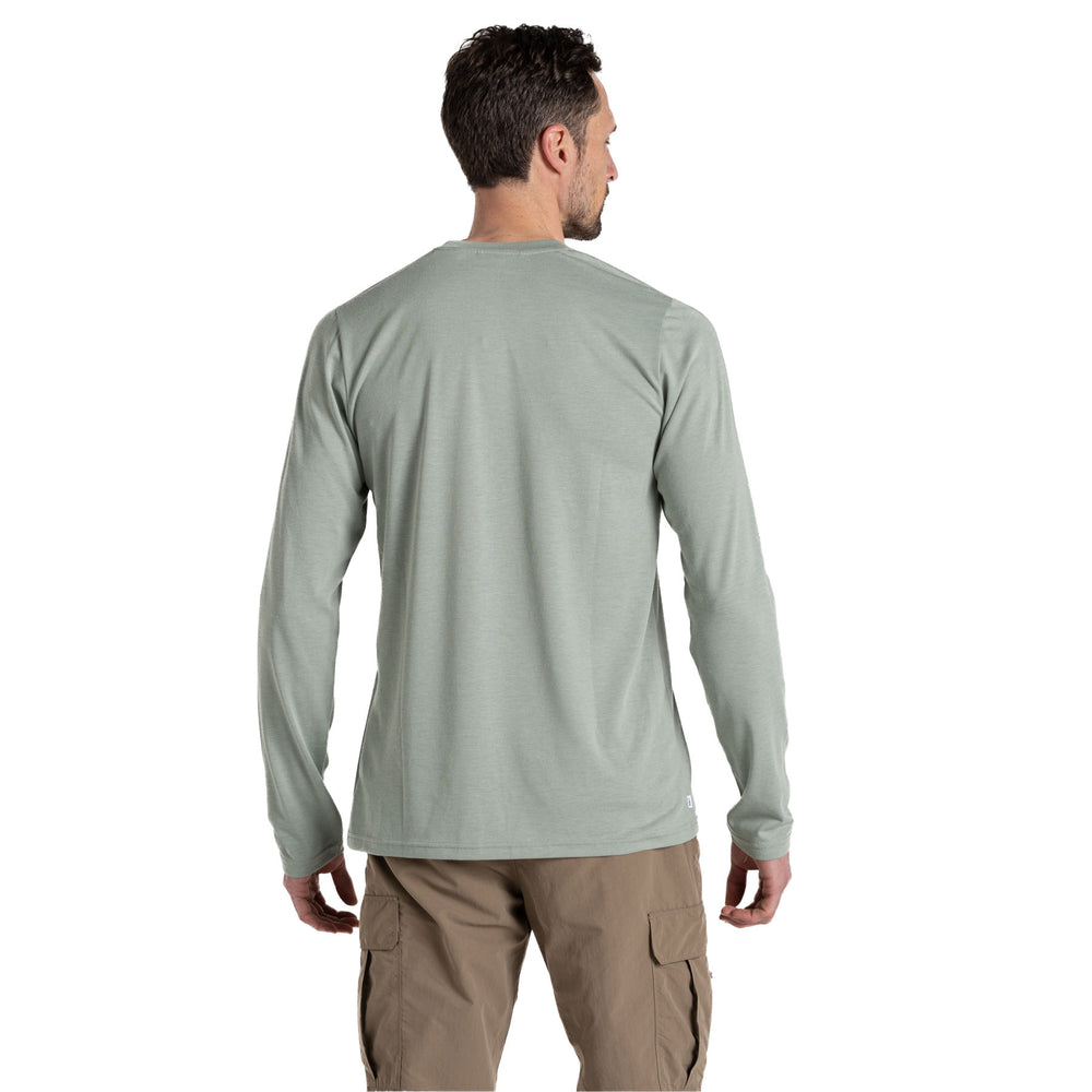 Craghoppers Men's Nosilife Abel Long Sleeve T-Shirt #color_lichen-green