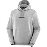 Salomon Men's Logo Pullover Hoody Deep Black / Small-Deep Black / Medium-Deep Black / Large-Deep Black / X-Large-Heather Grey / Small #- 53 Degrees North 