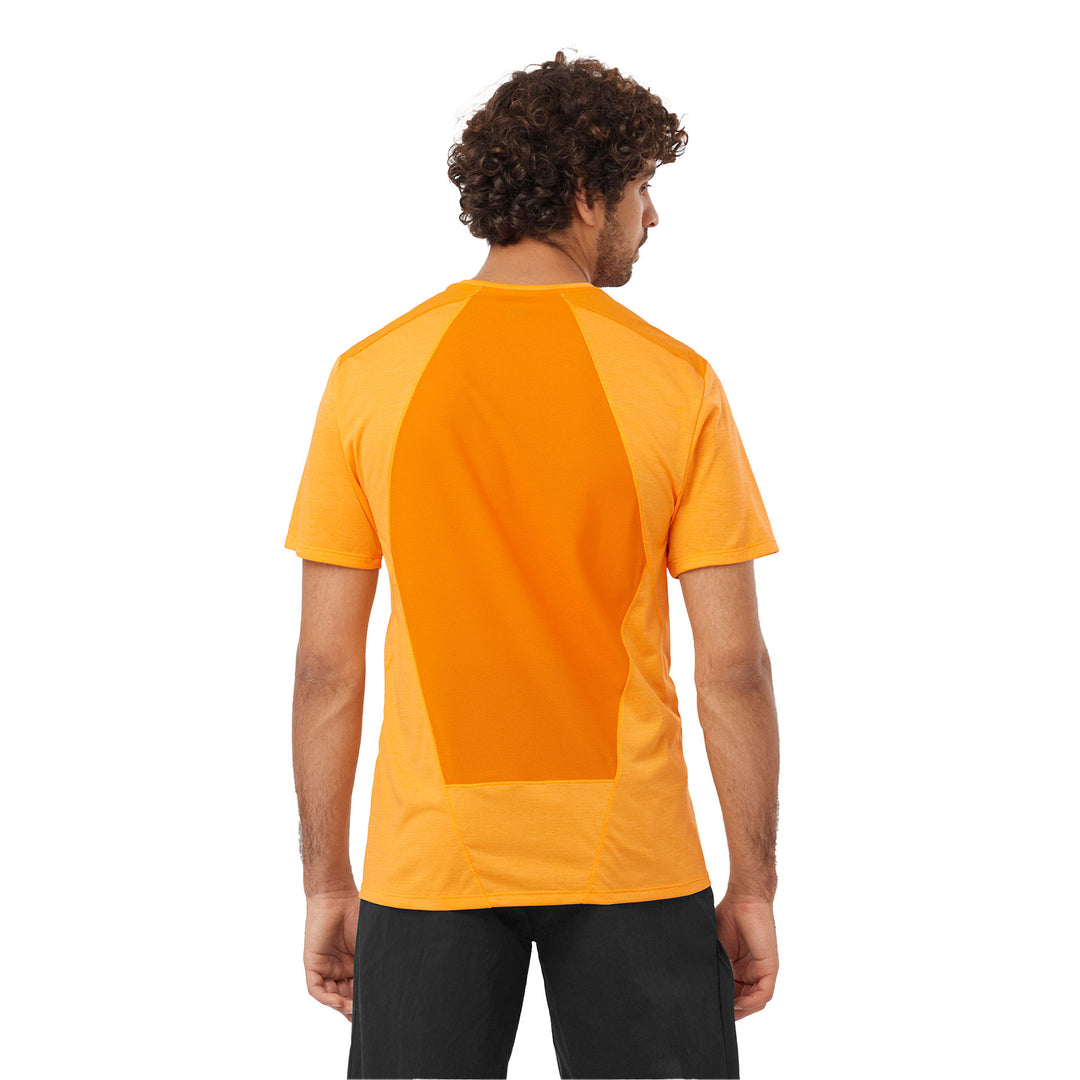Salomon Men's Outline Short Sleeve T-shirt #color_exuberance-tahitian-tide