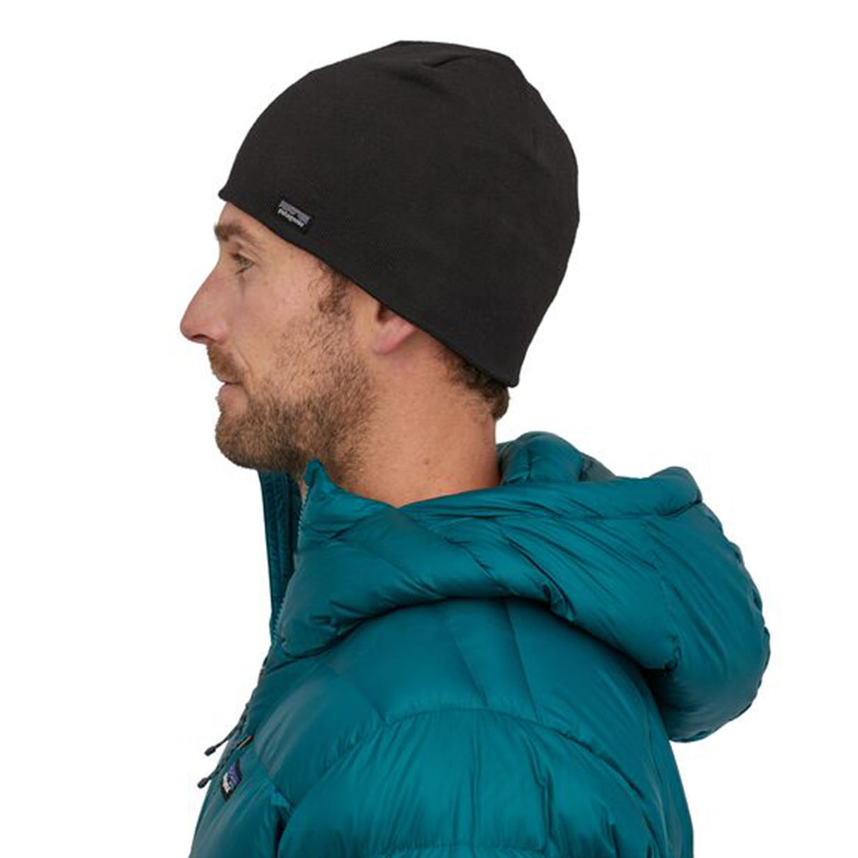Patagonia Beanie Hat Black-Classic Fitz Roy/Andes Blue-Logo Belwe/Black #- 53 Degrees North 