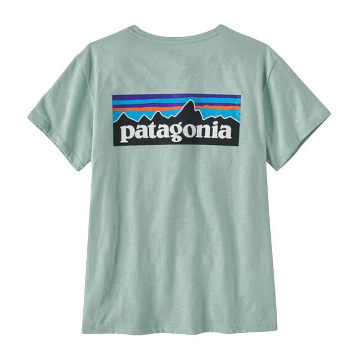 Patagonia Women's P-6 Logo Responsibili-Tee #color_wispy-green