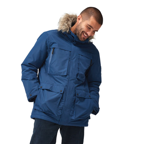 Regatta Men's Volter Parka Coat Black / Small-Black / Medium-Black / Large-Black / X-Large-Black / XX-Large #- 53 Degrees North 