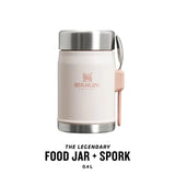 Stanley Classic Legendary Food Jar + Spork 0.4L Matte Black Pebble-Goldenrod Coral-Violet Blossom-Hammertone Green-Rose Quartz #- 53 Degrees North 