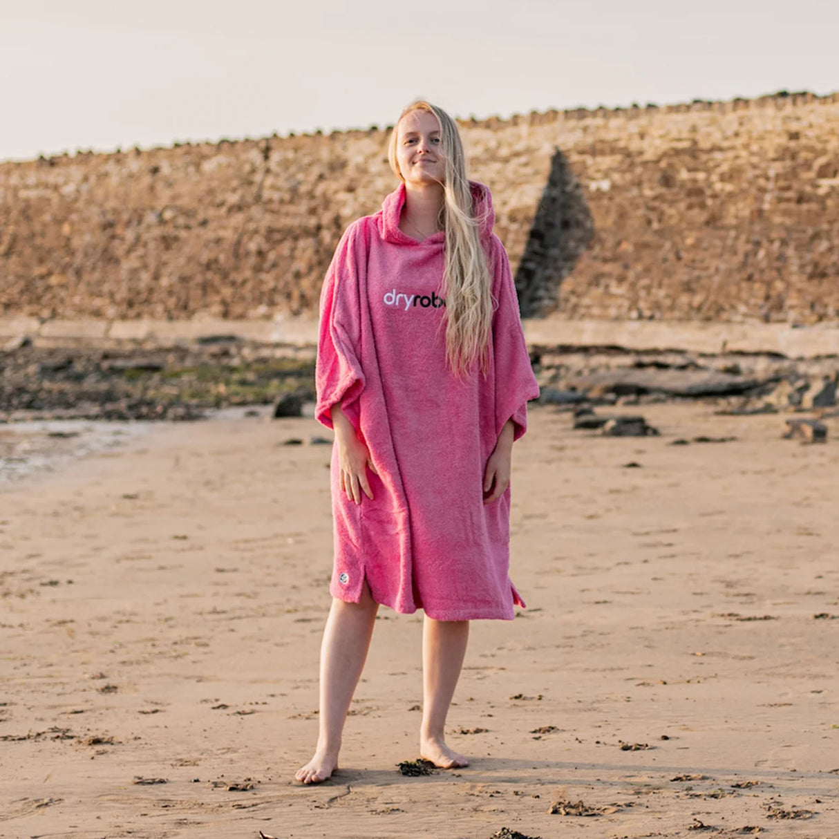 Dryrobe Organic Cotton Towel Robe Navy / Medium-Navy / Large-Pink / Medium #- 53 Degrees North 