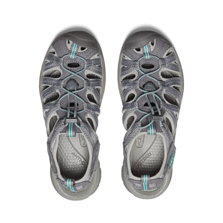 Keen Women's Whisper Hiking Sandals Medium Grey/Peacock Green / 4-Medium Grey/Peacock Green / 5-Medium Grey/Peacock Green / 6-Medium Grey/Peacock Green / 7-Medium Grey/Peacock Green / 8 #- 53 Degrees North 