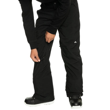 Quiksilver Boys' Estate Ski Trousers True Black / Age 7-8-True Black / Age 9-10-True Black / Age 11-12-True Black / Age 13-14-True Black / Age 15-16 #- 53 Degrees North 